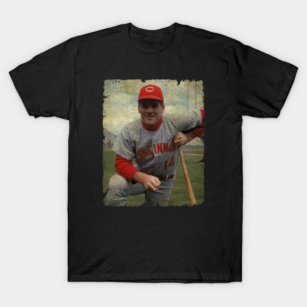 Pete Rose - Cincinnati Reds, 1963 T-Shirt by SOEKAMPTI